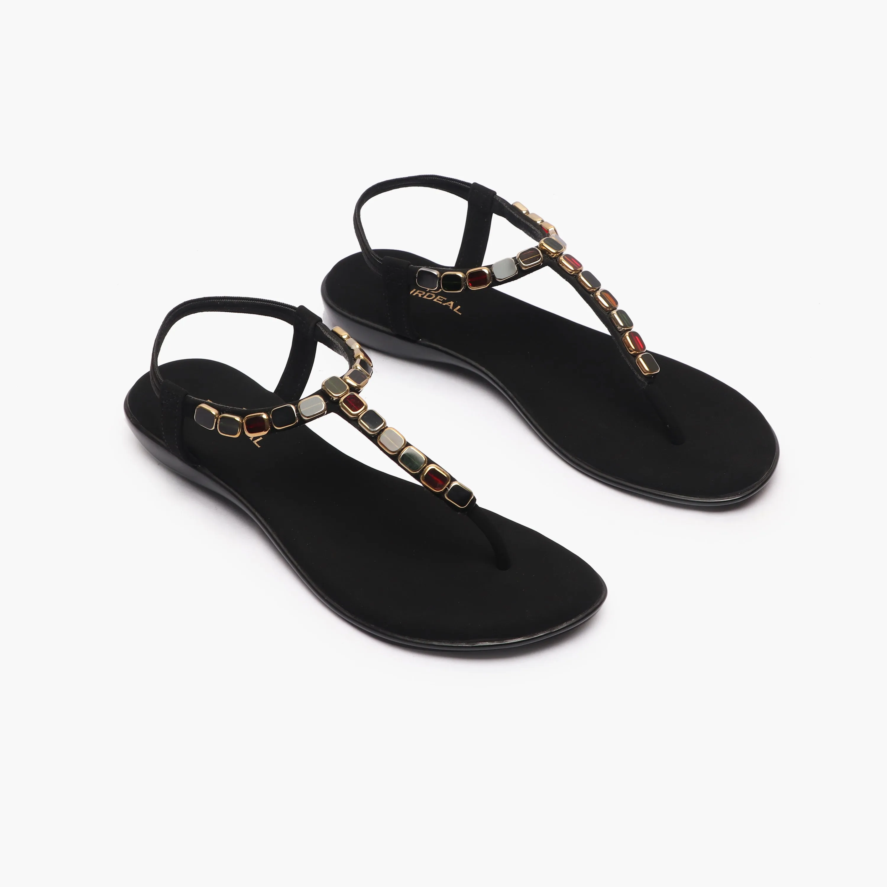 Beaded Flat Sandals