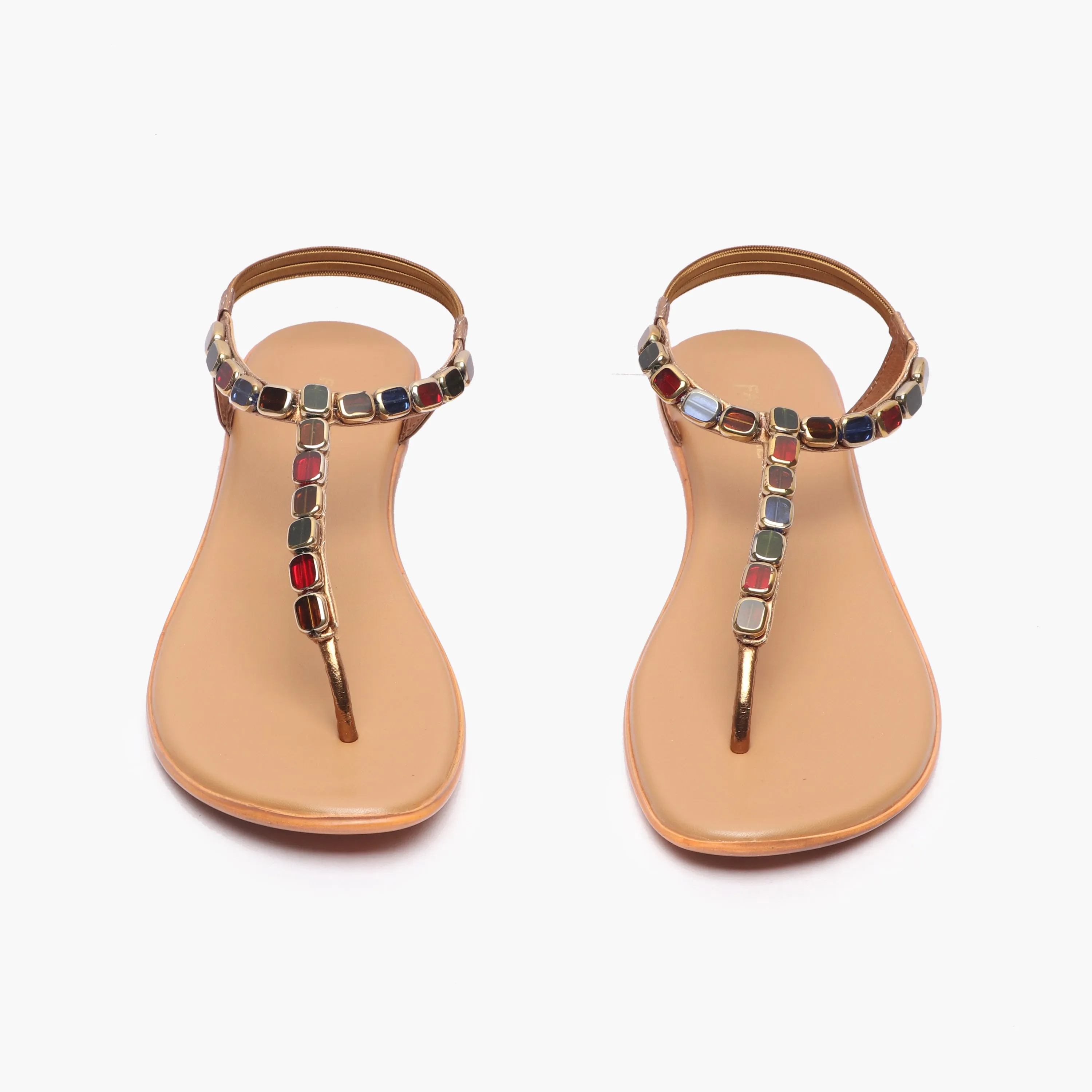 Beaded Flat Sandals