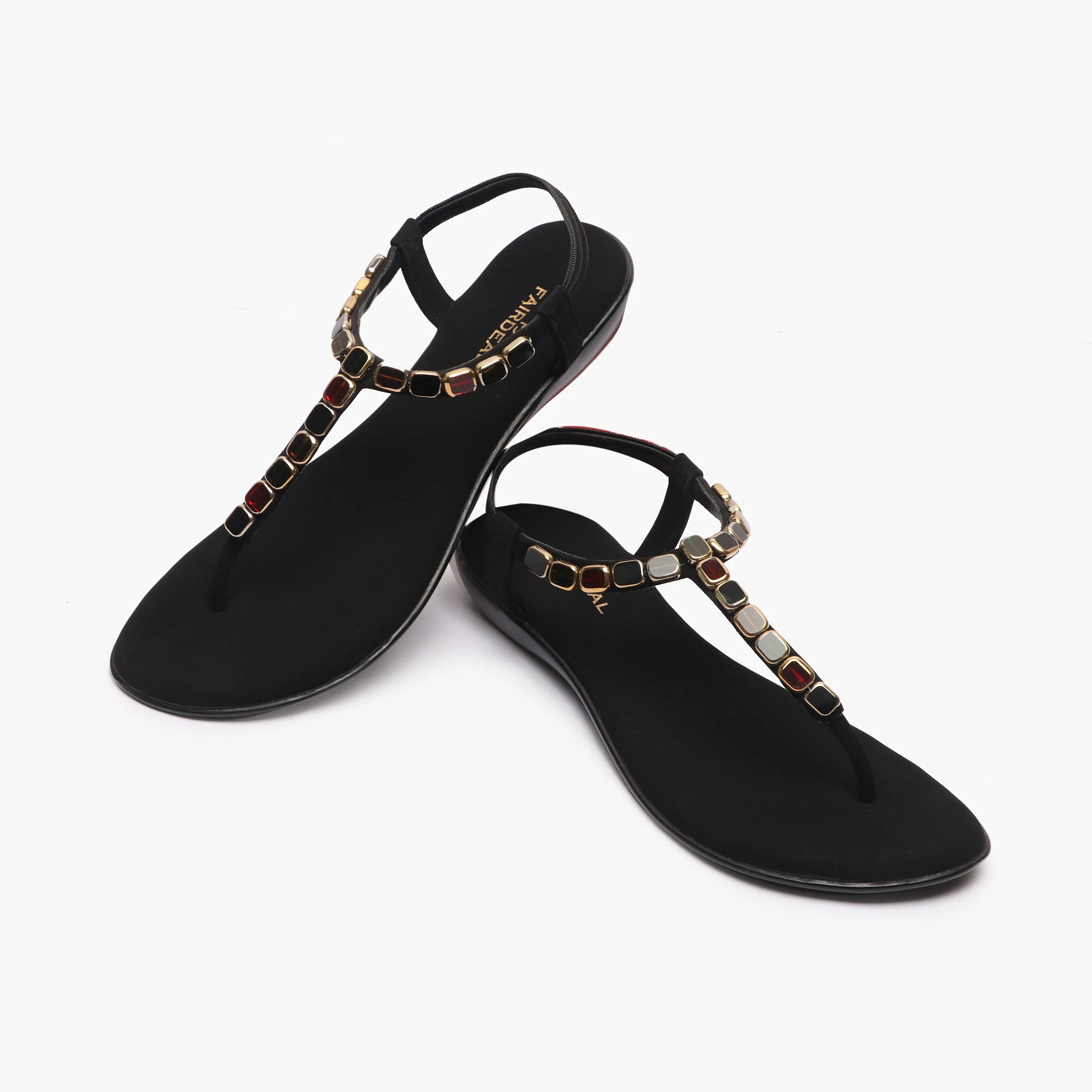 Beaded Flat Sandals