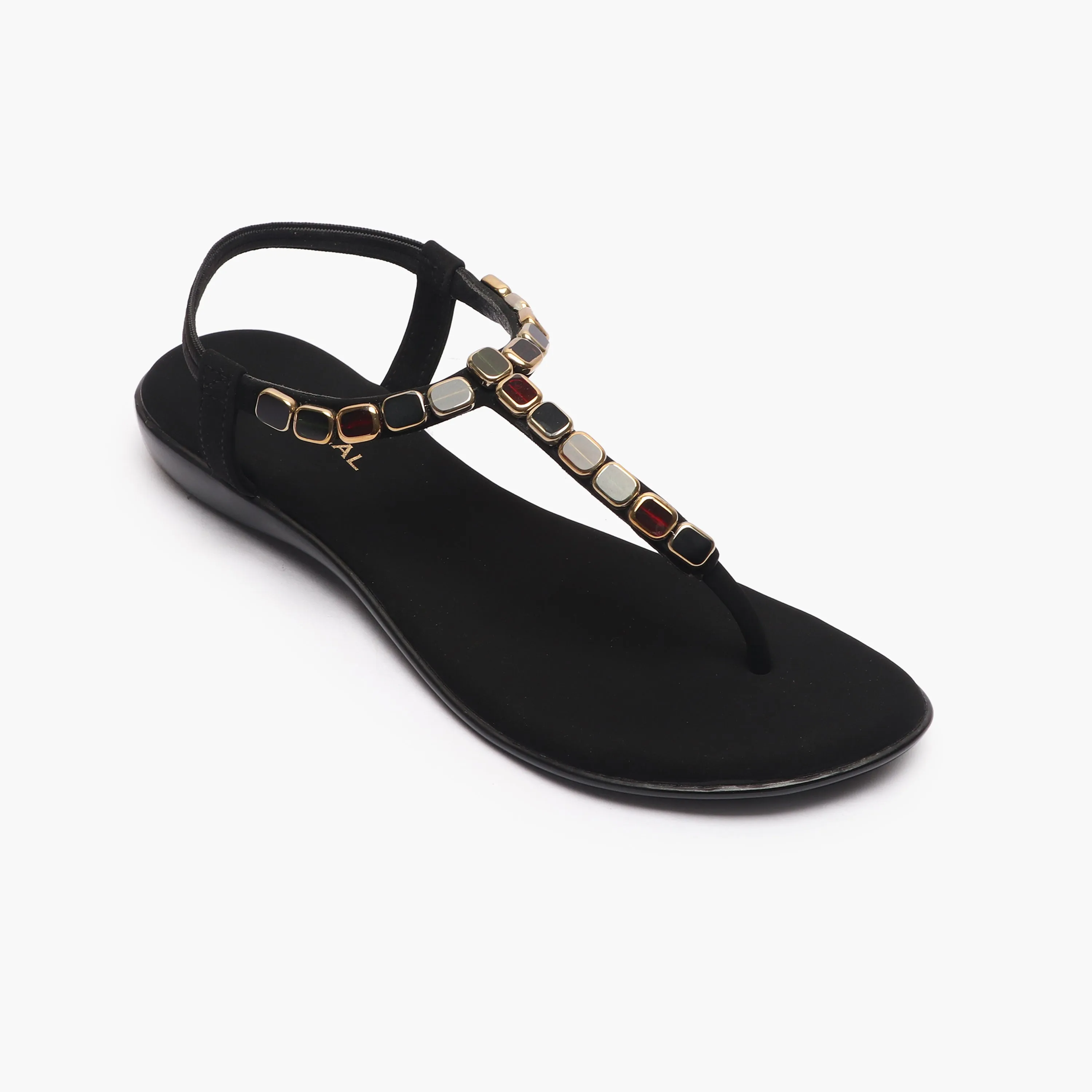 Beaded Flat Sandals