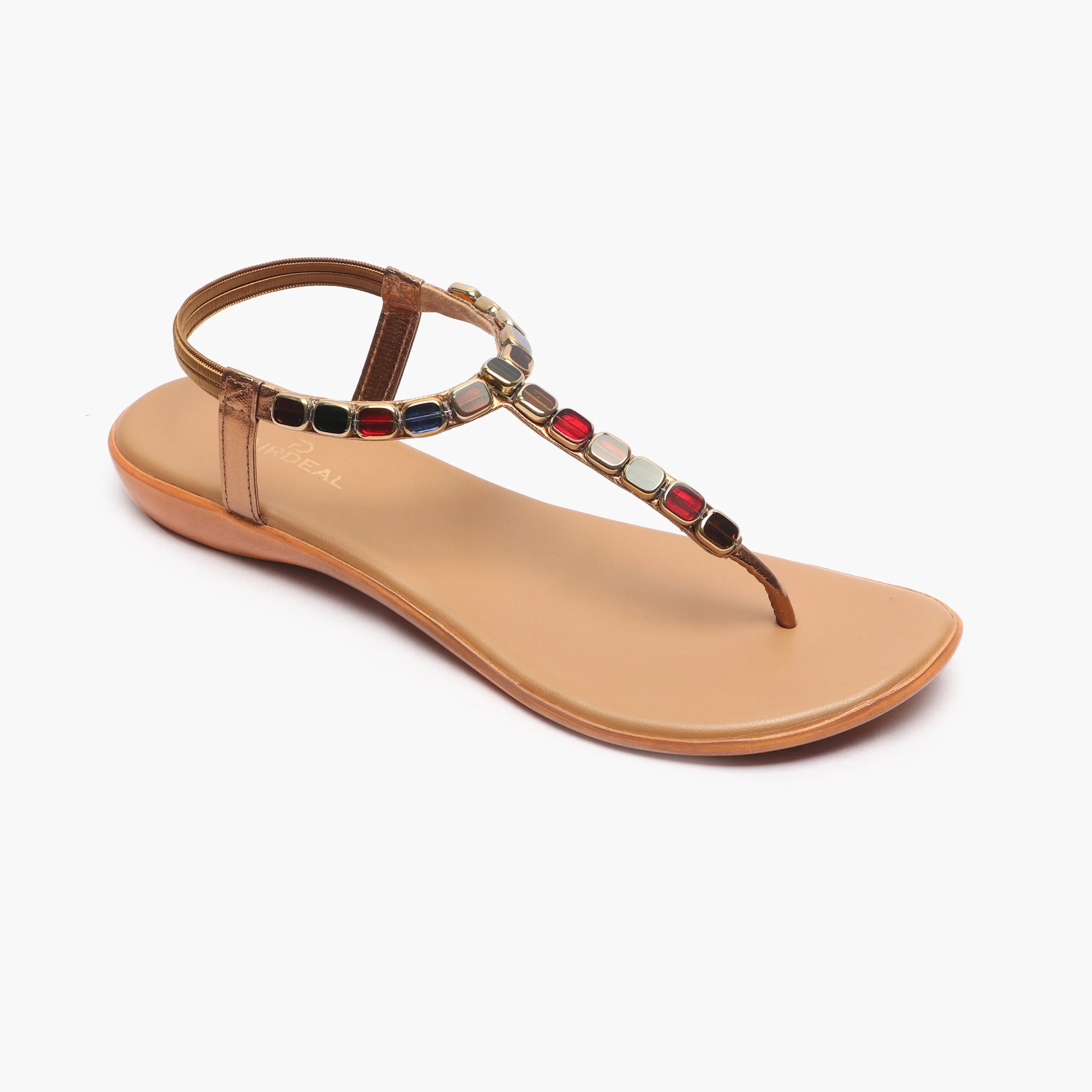 Beaded Flat Sandals