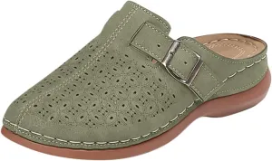 Clogs for Women Closed Toe Walking Sandals Comfortable Arch Support Mules Backless Low Wedge Slip on Shoes Fashion Breathable Summer Sandals Casual Hollow Out Sandal