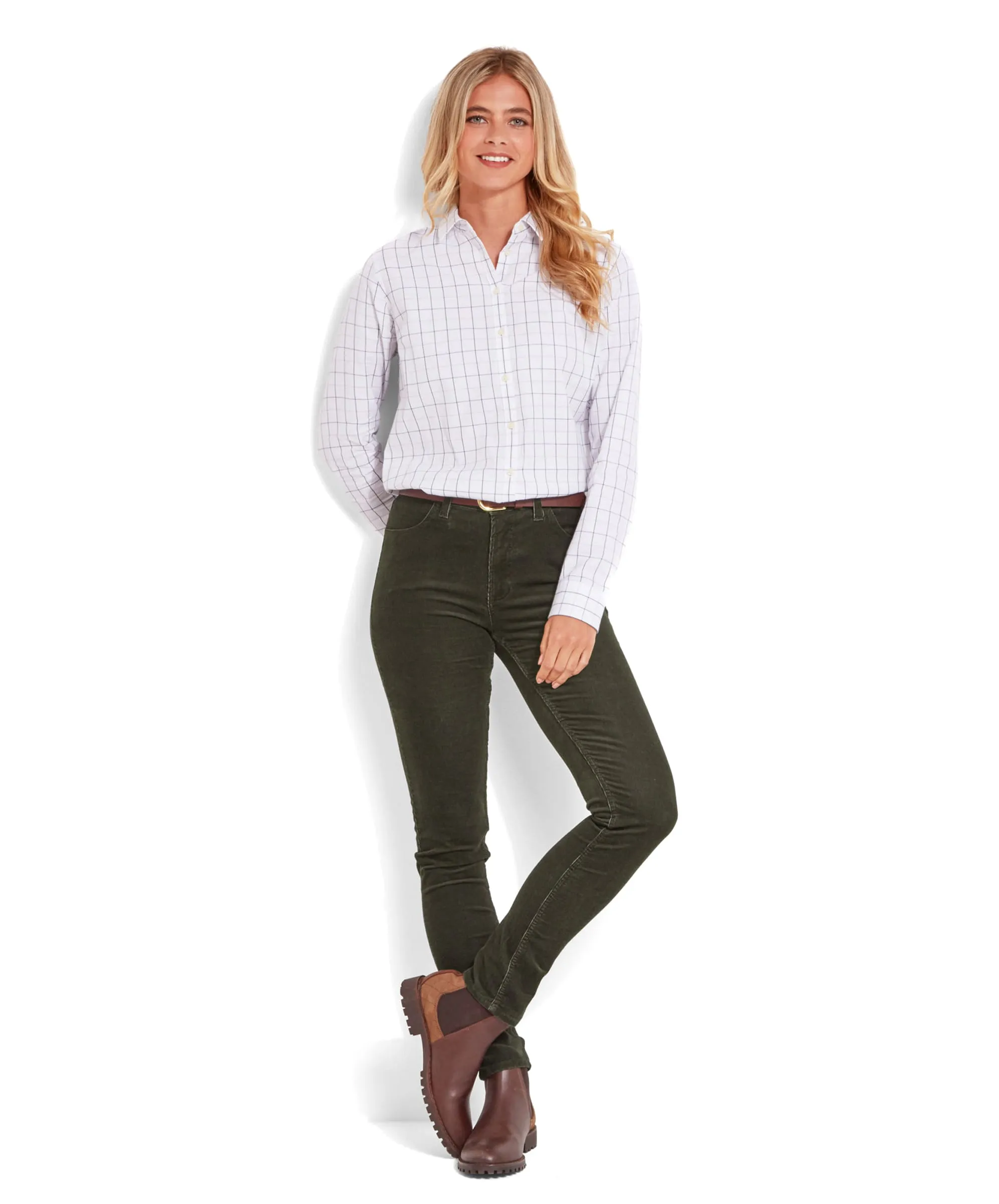 Clover Cord Jeans - Forest