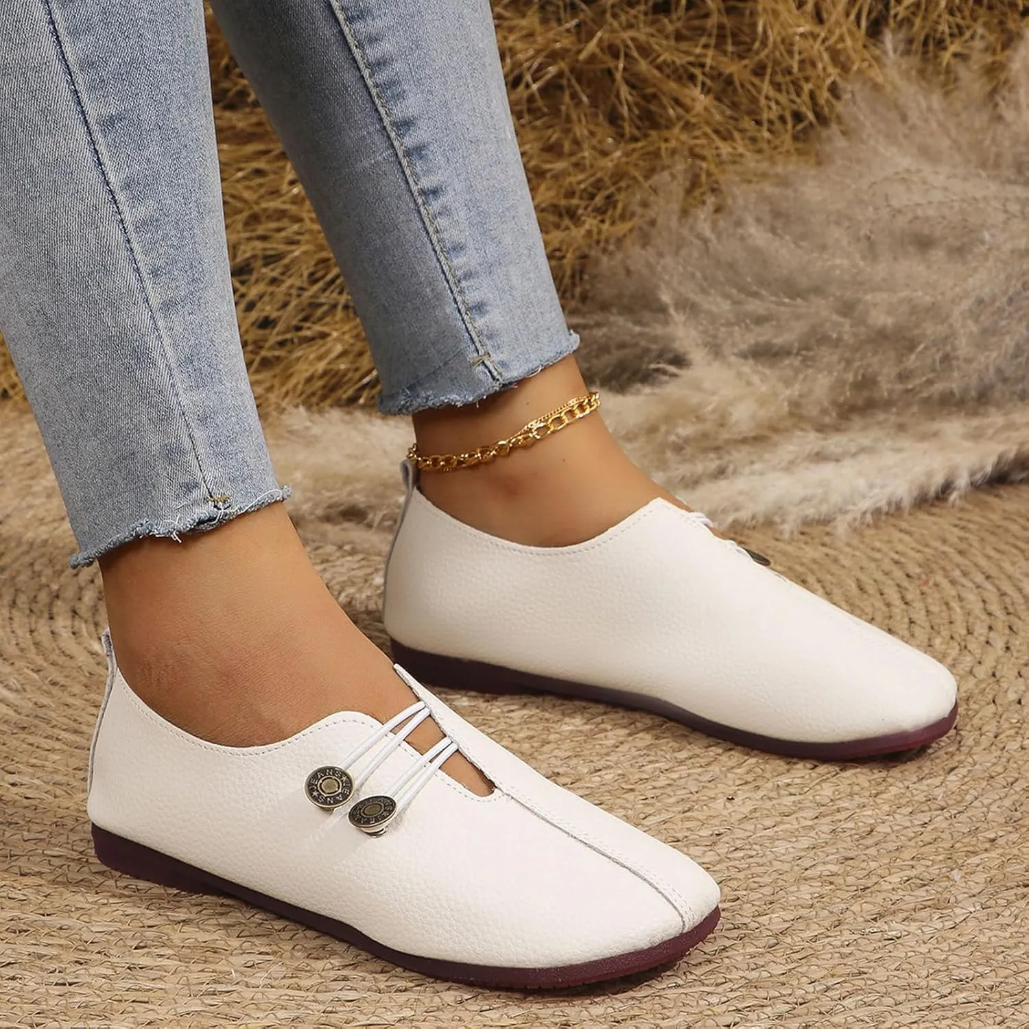Flats Shoes for Women Casual Wide Toe Suede Clogs Shoe Comfortable Dressy Flats Non Slip Business Work Shoe Elegance Office Shoes Summer Mules House Slip On Slippers
