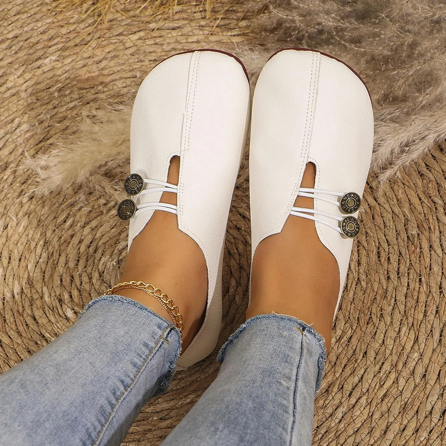 Flats Shoes for Women Casual Wide Toe Suede Clogs Shoe Comfortable Dressy Flats Non Slip Business Work Shoe Elegance Office Shoes Summer Mules House Slip On Slippers