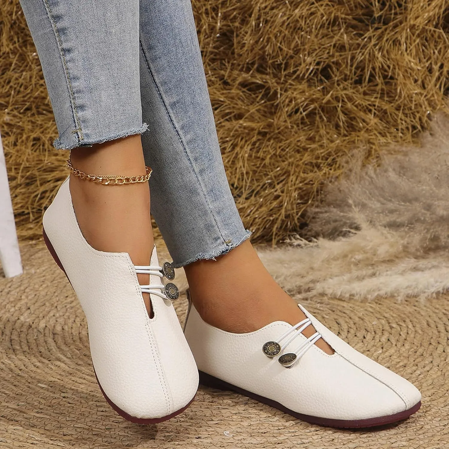Flats Shoes for Women Casual Wide Toe Suede Clogs Shoe Comfortable Dressy Flats Non Slip Business Work Shoe Elegance Office Shoes Summer Mules House Slip On Slippers