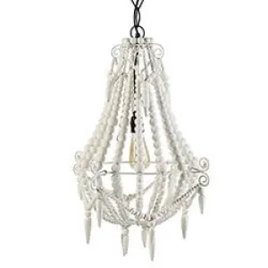 Hanging White Beaded Light