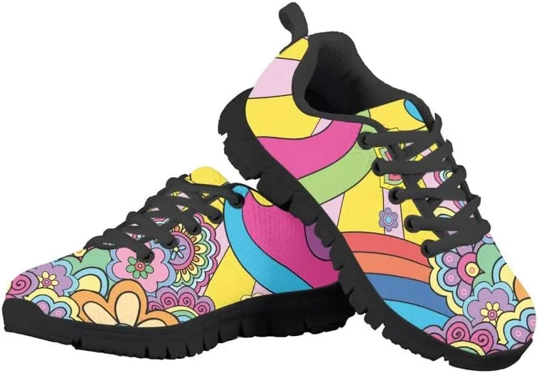 Judtueit Butterfly Lace Up Sports Shoes, Lightweight & Breathable Air Shoe, Jogger Sneakers(Toddler/Little Kid/Big Kid)