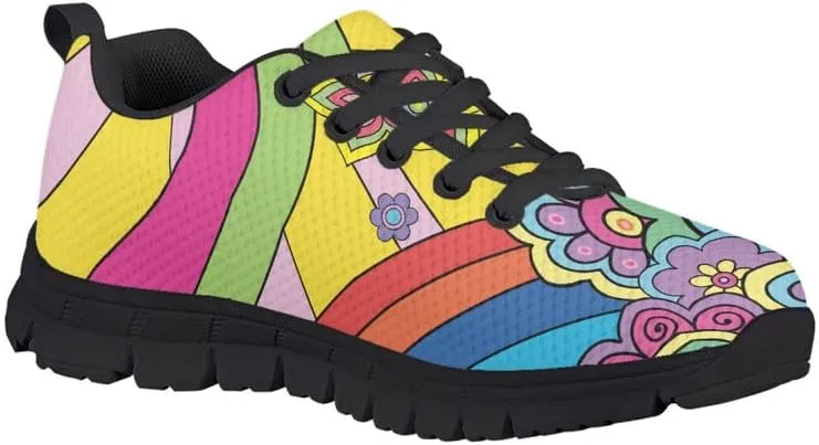Judtueit Butterfly Lace Up Sports Shoes, Lightweight & Breathable Air Shoe, Jogger Sneakers(Toddler/Little Kid/Big Kid)
