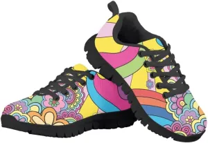 Judtueit Butterfly Lace Up Sports Shoes, Lightweight & Breathable Air Shoe, Jogger Sneakers(Toddler/Little Kid/Big Kid)