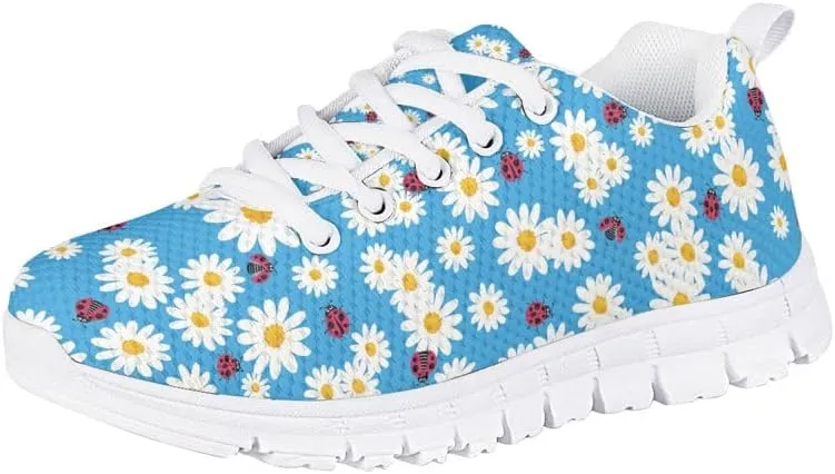 Judtueit Daisy Girls Sneakers Low-Top Running Shoes, Trainers School Shoes, Kids Athletic for Walk Gym Shoes Running