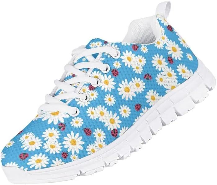 Judtueit Daisy Girls Sneakers Low-Top Running Shoes, Trainers School Shoes, Kids Athletic for Walk Gym Shoes Running