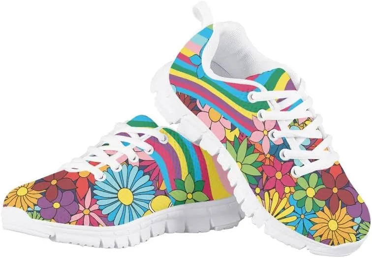 Judtueit Daisy Girls Sneakers Low-Top Running Shoes, Trainers School Shoes, Kids Athletic for Walk Gym Shoes Running