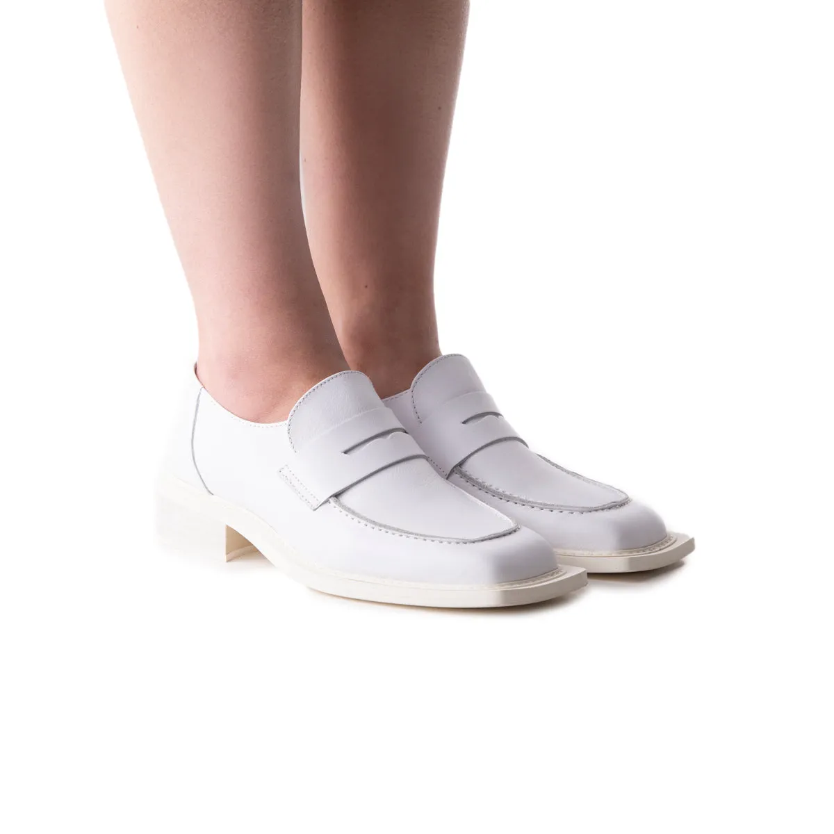 Malaya White Leather