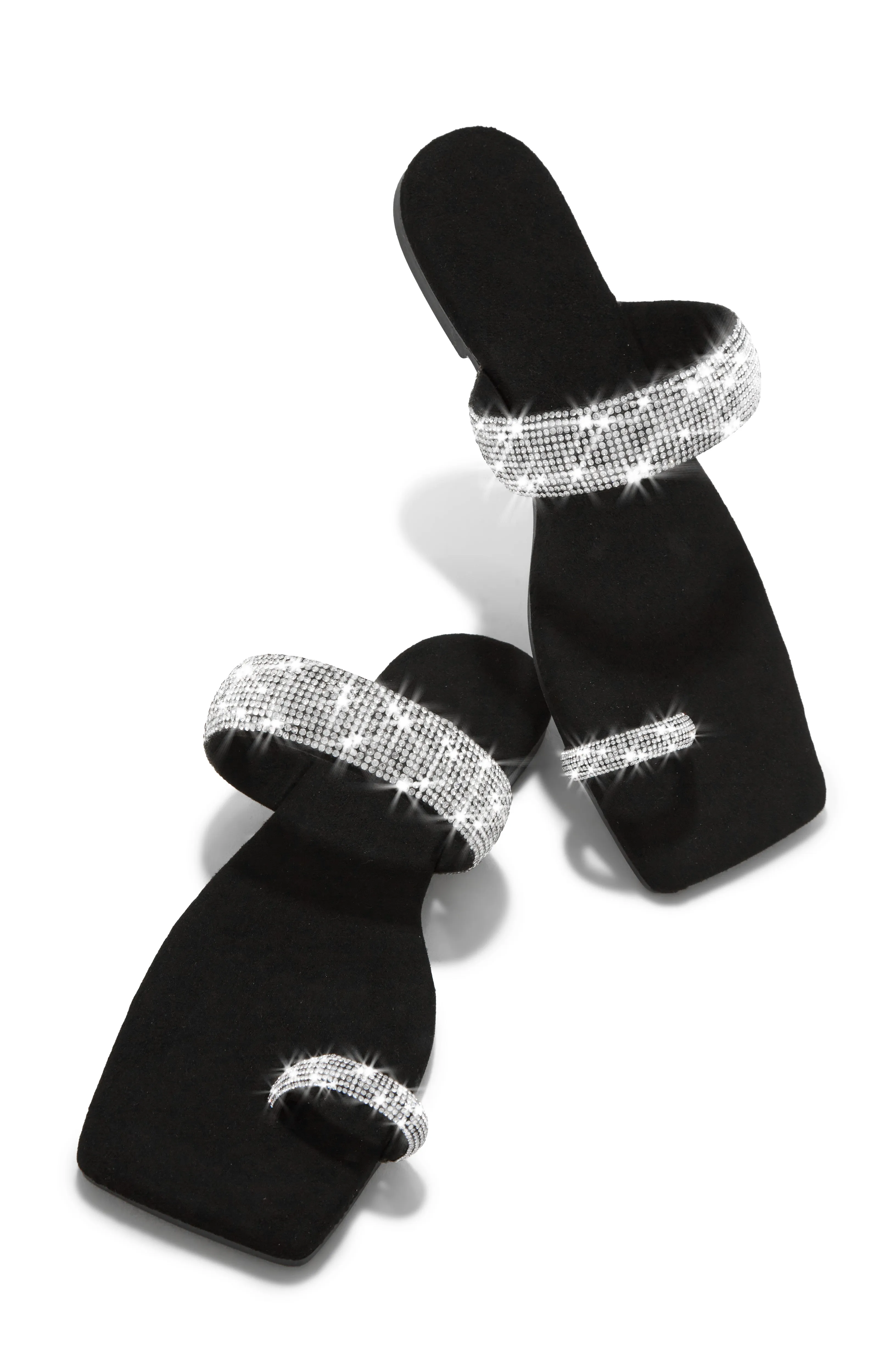 Playa Blanca Embellished Slip On Sandals - Silver